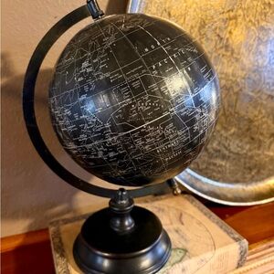Black Globe with Stand
